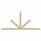 Ekena Millwork Saratoga Smooth Timber Gable Bracket, Douglas Fir, 84"W x 38"H x 3 1/2"D x 3 1/2"F, 11/12 Pitch GBW084X38X0404SAR00SDF - alternate 1